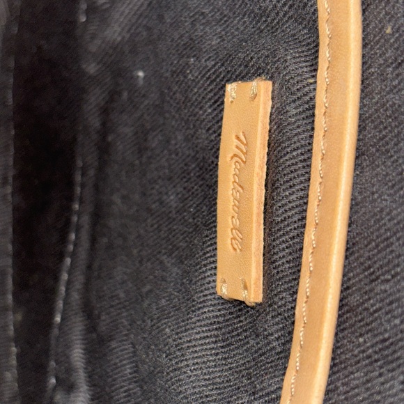 MADEWELL Beige Leather Round Purse THE JUNO Circle Crossbody Bag WesternCore - Picture 6 of 7